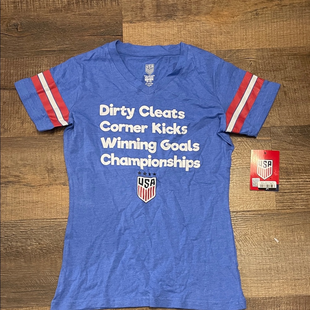 Blue Kids Soccer T-Shirt